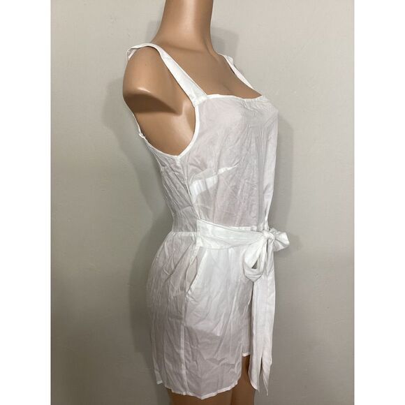 New. Lucky Brand sheer white romper/coverup. Normally $79 - Picture 7 of 9